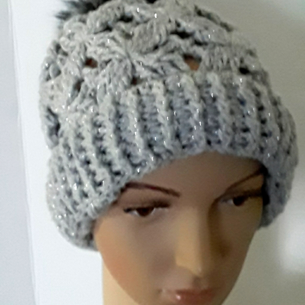 Beautiful Silver Winter Hat (NWOT)